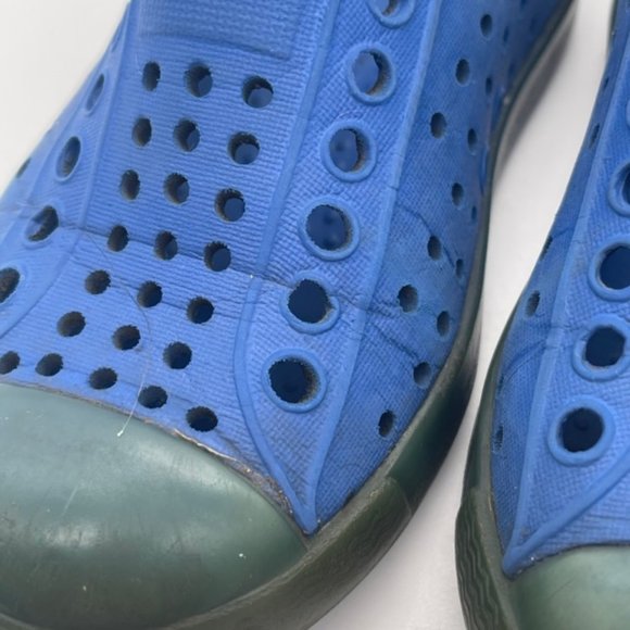 Native Jefferson Size C8 8 Navy Blue Toddler Slip On Shoes - Picture 11 of 11